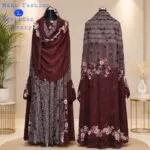 Khimar in Egyptian Cherry